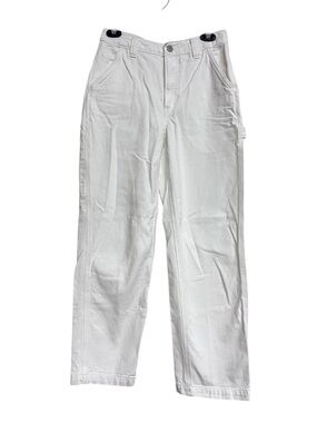 Aritzia TNA High Waisted Carpenter Pants Jeans White Size 2